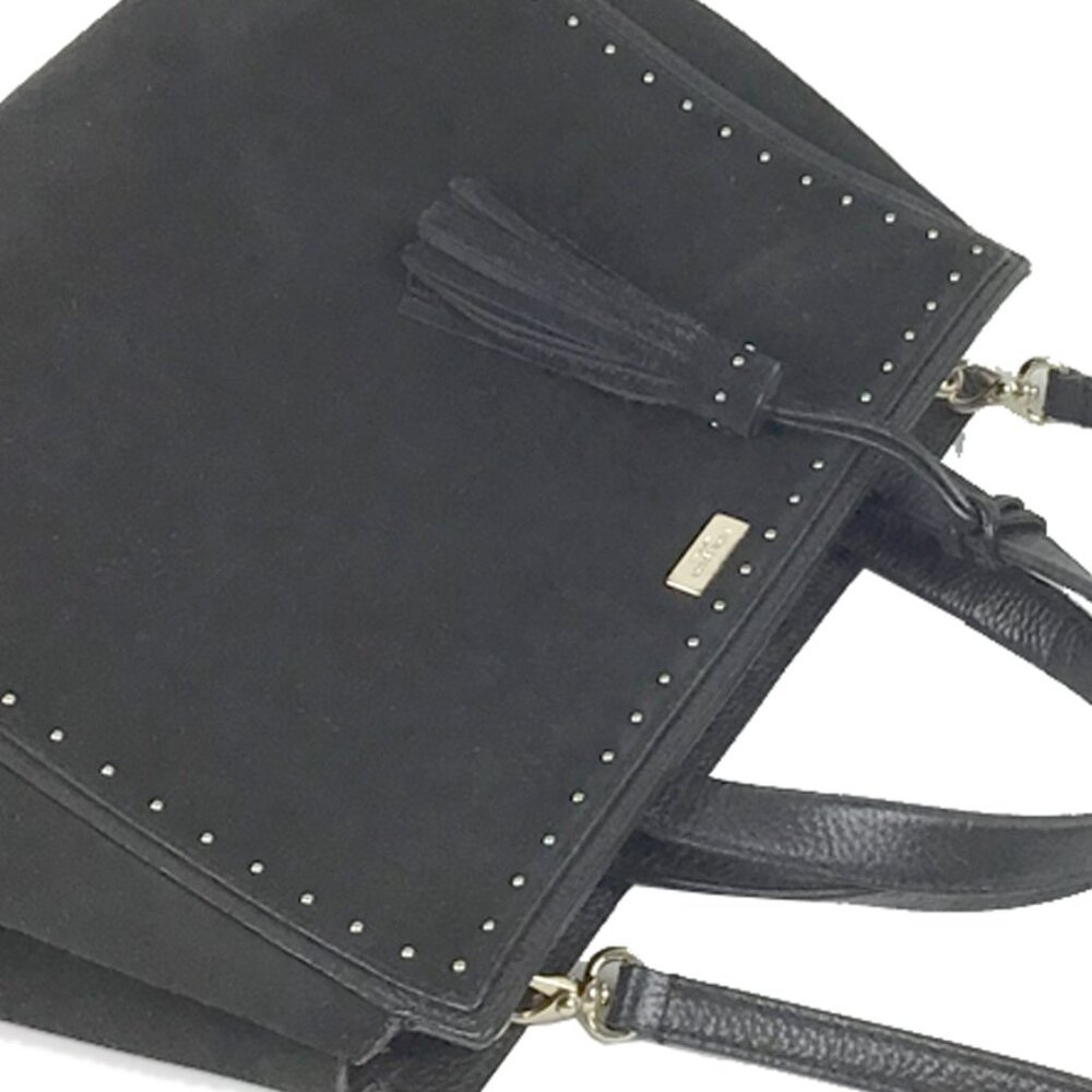 Kate Spade Abby West Street Black Leather Satchel Bag - Picture 10 of 13